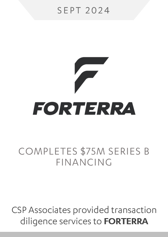 Forterra Raises $75 Million Series B