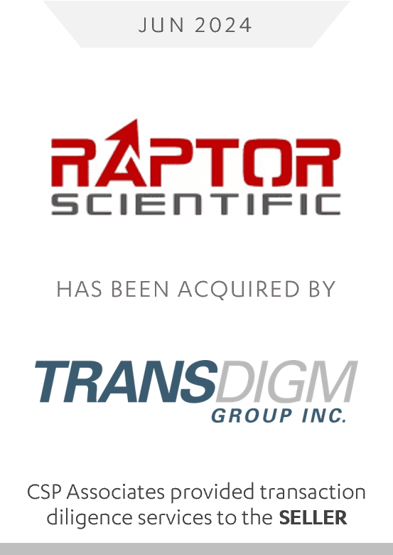 Raptor Scientific Acquired By TransDigm