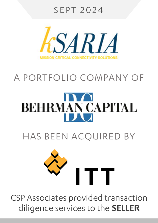 ITT Acquires kSARIA